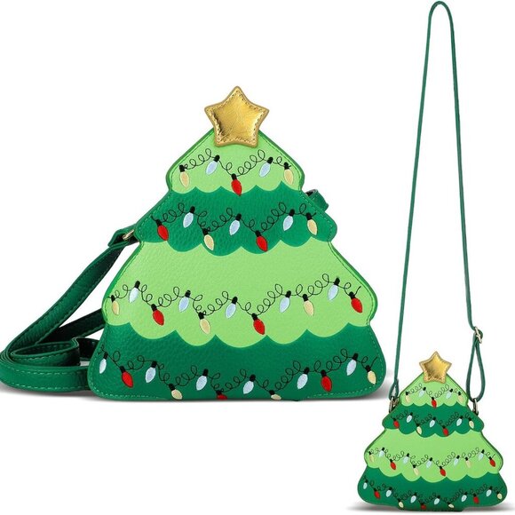 Christmas Tree Crossbody Purse for Women Holiday Handbags Cute Trendy Christmas - Picture 1 of 7